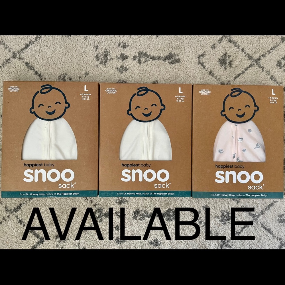 Set of 3 Large SNOO sleep sacks
